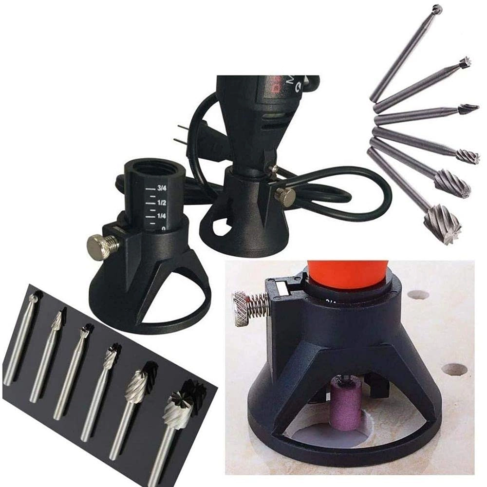 Router Burrs Cutter - 7 Piece + Electric Drill