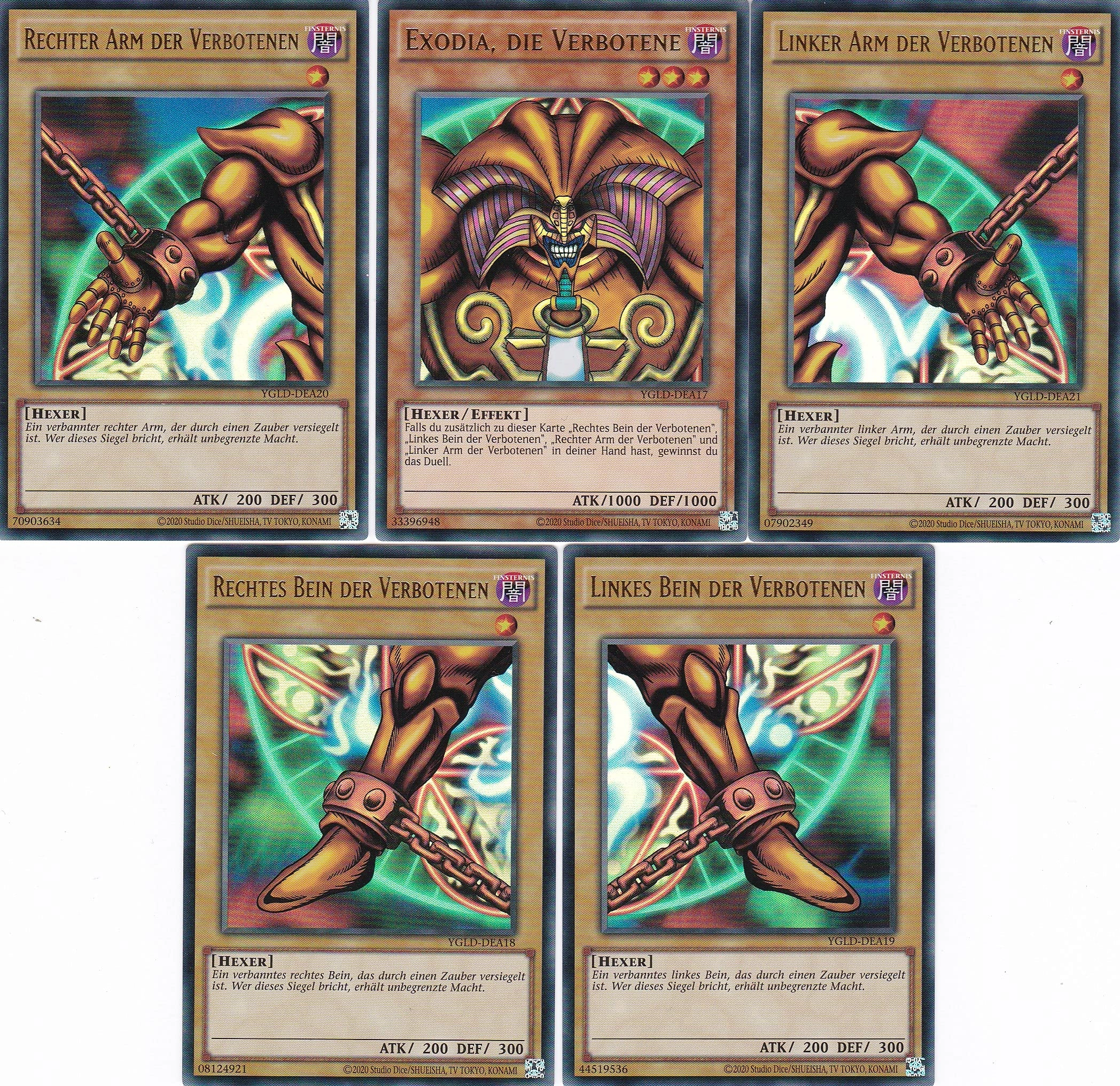 KNMI Yu-gi-oh! Exodia Set - 2nd Edition German