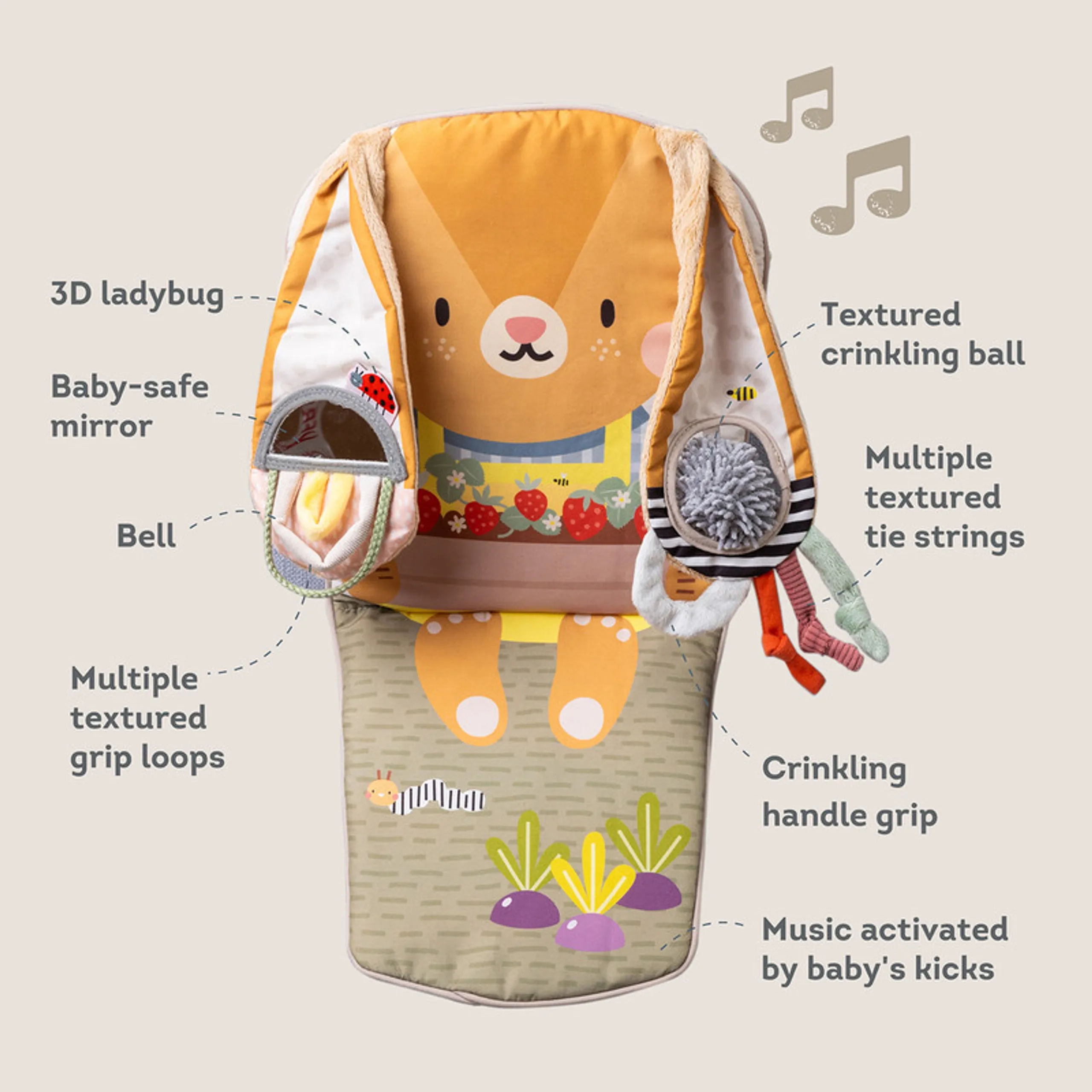 Bunny Play & Kick Car Toy