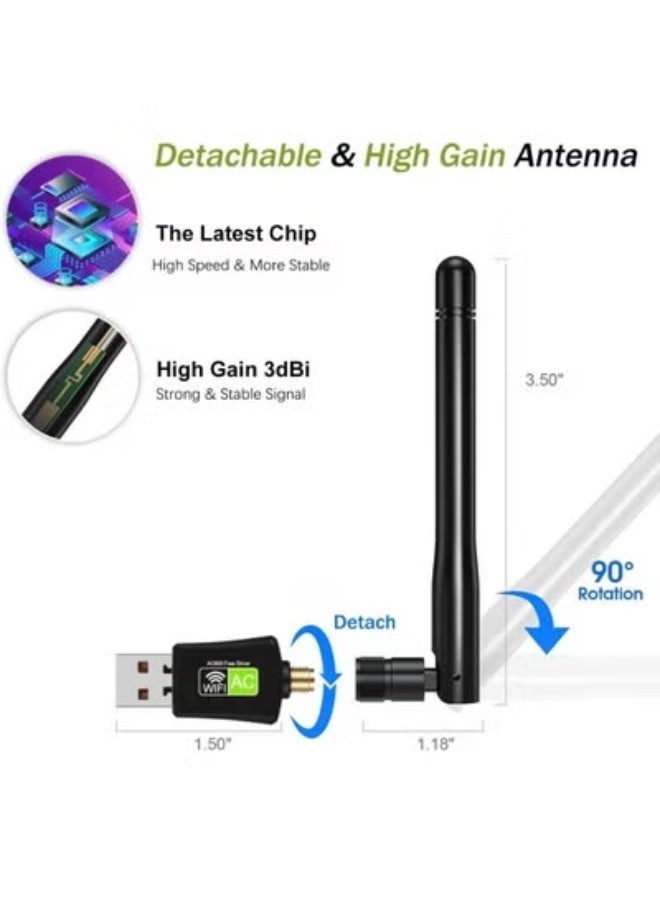AC600 - Dual Band 5GHz/2.4GHz USB 802.11ac