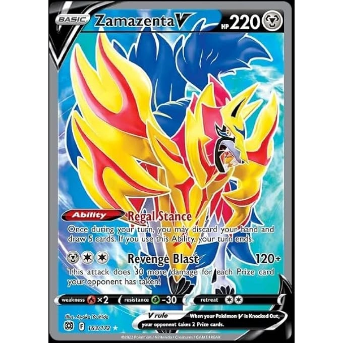 Pokémon Zamazenta V 163/172 - Brilliant Stars