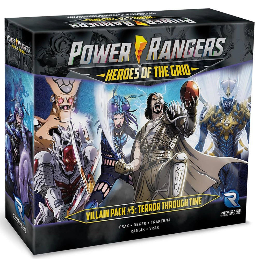 Renegade Game Studios Power Rangers Heroes of The Grid: Villain Pack 5 Terror Through Time Expansion