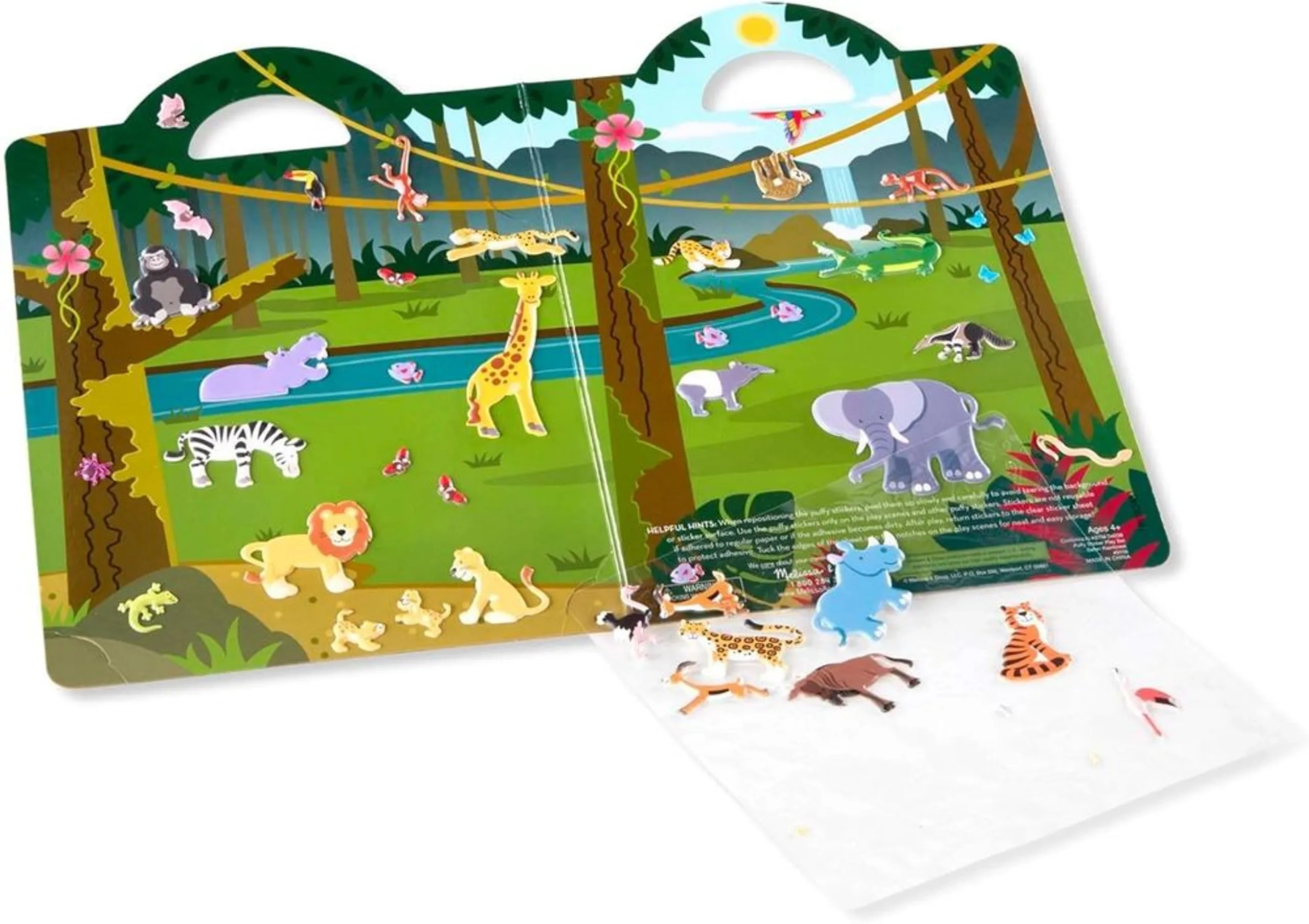 Safari Activity Sticker Book 42 pcs