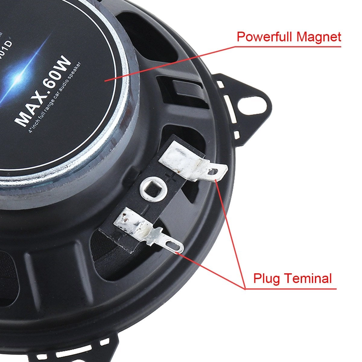 4 inch 2-Way Full Range Car Speaker - 4 Inches Coaxial