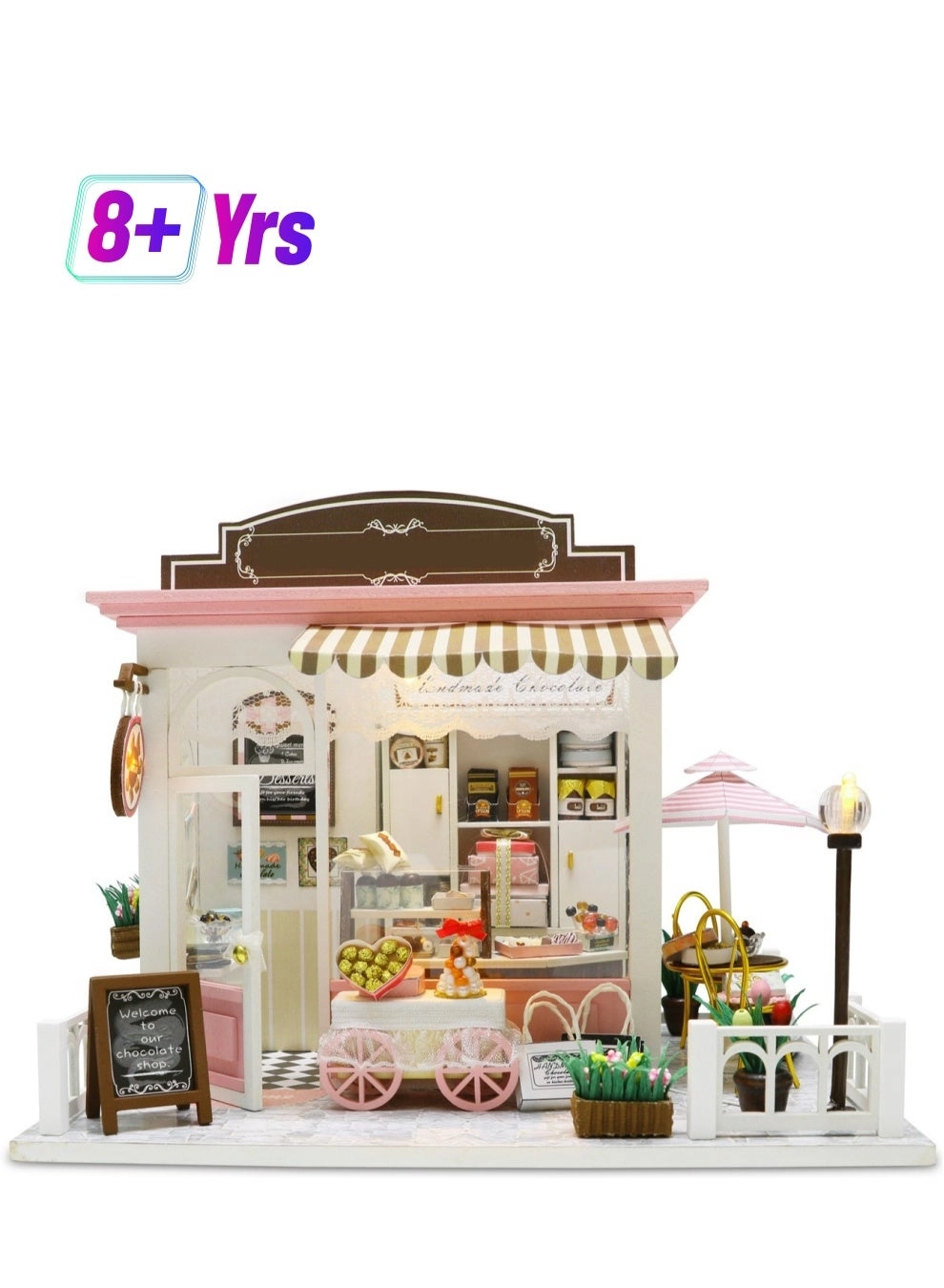 Generic Chocolate Shop Diy Miniature House Kit - 3D Wooden