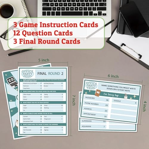 Office Party Feud Game - 18 cards Team Building