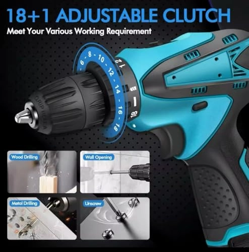 Cordless Drill Driver - Brushless Motor 2 Batteries