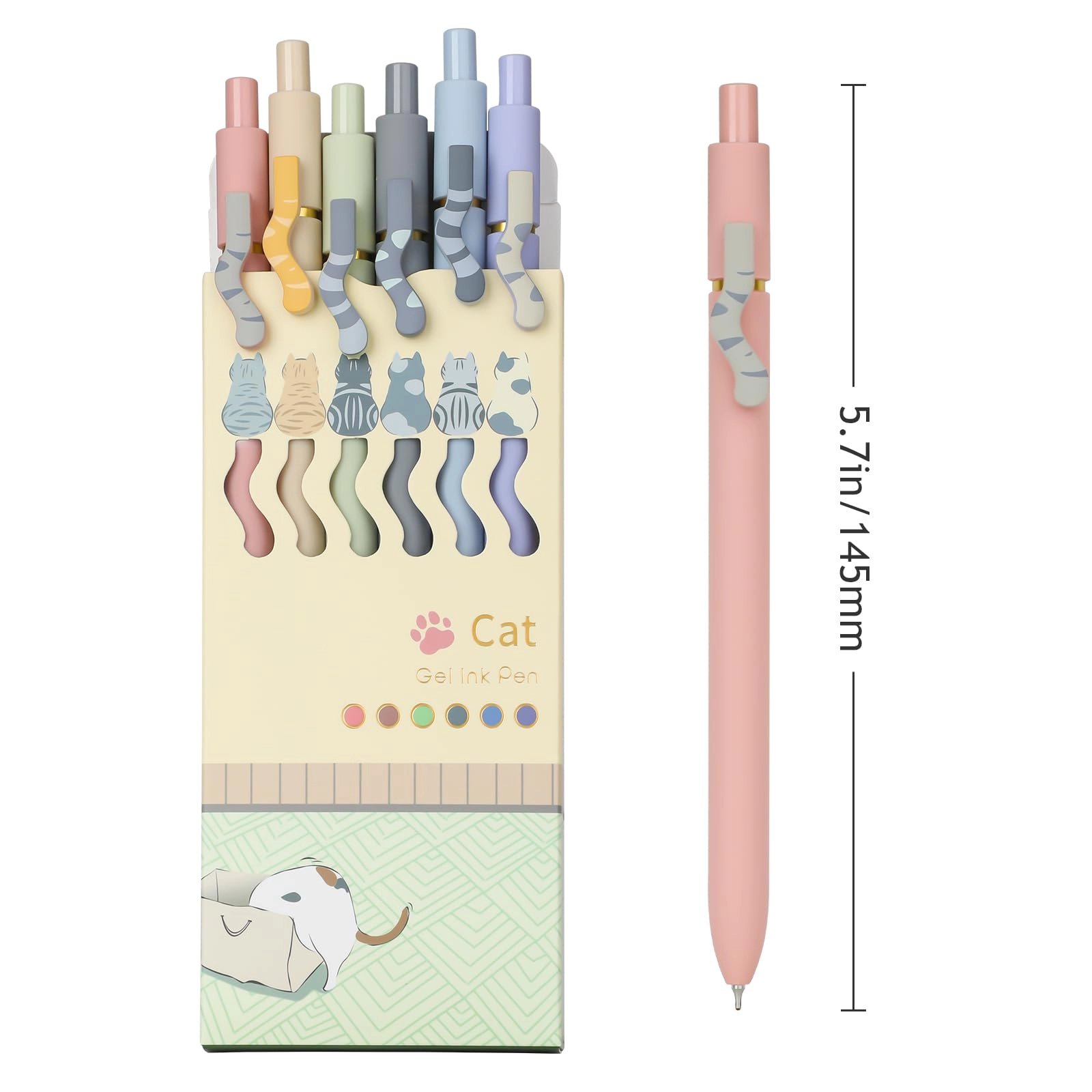 Gel Pens - 6pc 0.7mm