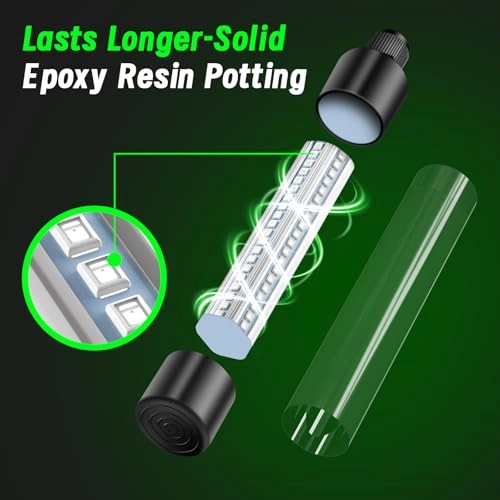 LED Underwater Fishing Light - 1300 Lumens 13W IP68