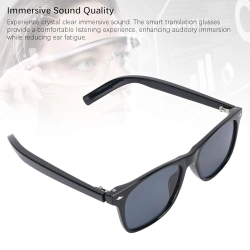 AI Translation Glasses - Wireless Real Time Translation Built in Mic
