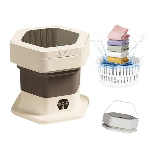 Portable Washing Machine, Portable Washer and Dryer, Small Collapsible Laundry for Travel, Large Capacity Foldable Mini Washing Machine for Apartment, Dorm, Camping, RV,