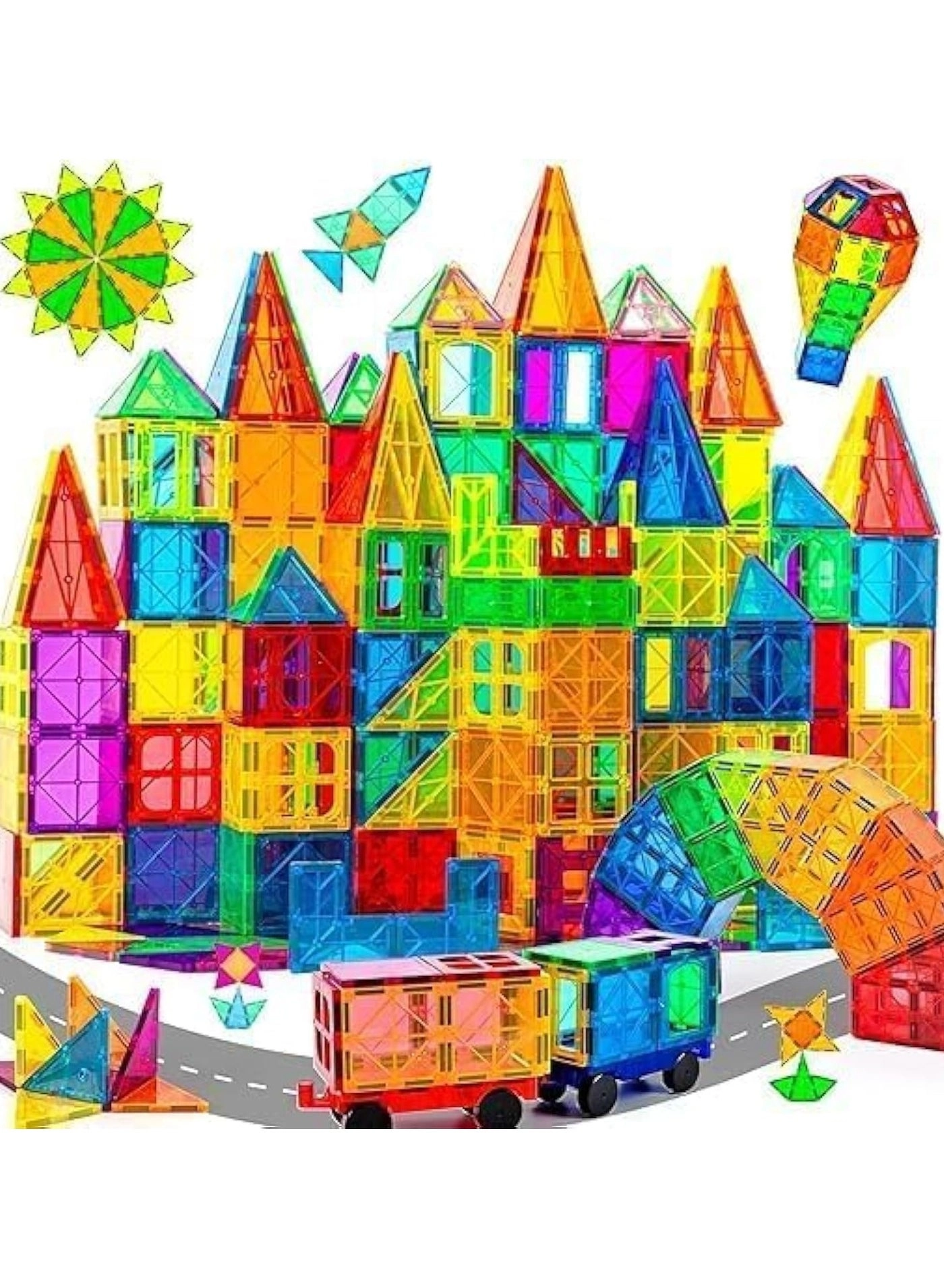 Magnetic tiles - 100 pcs