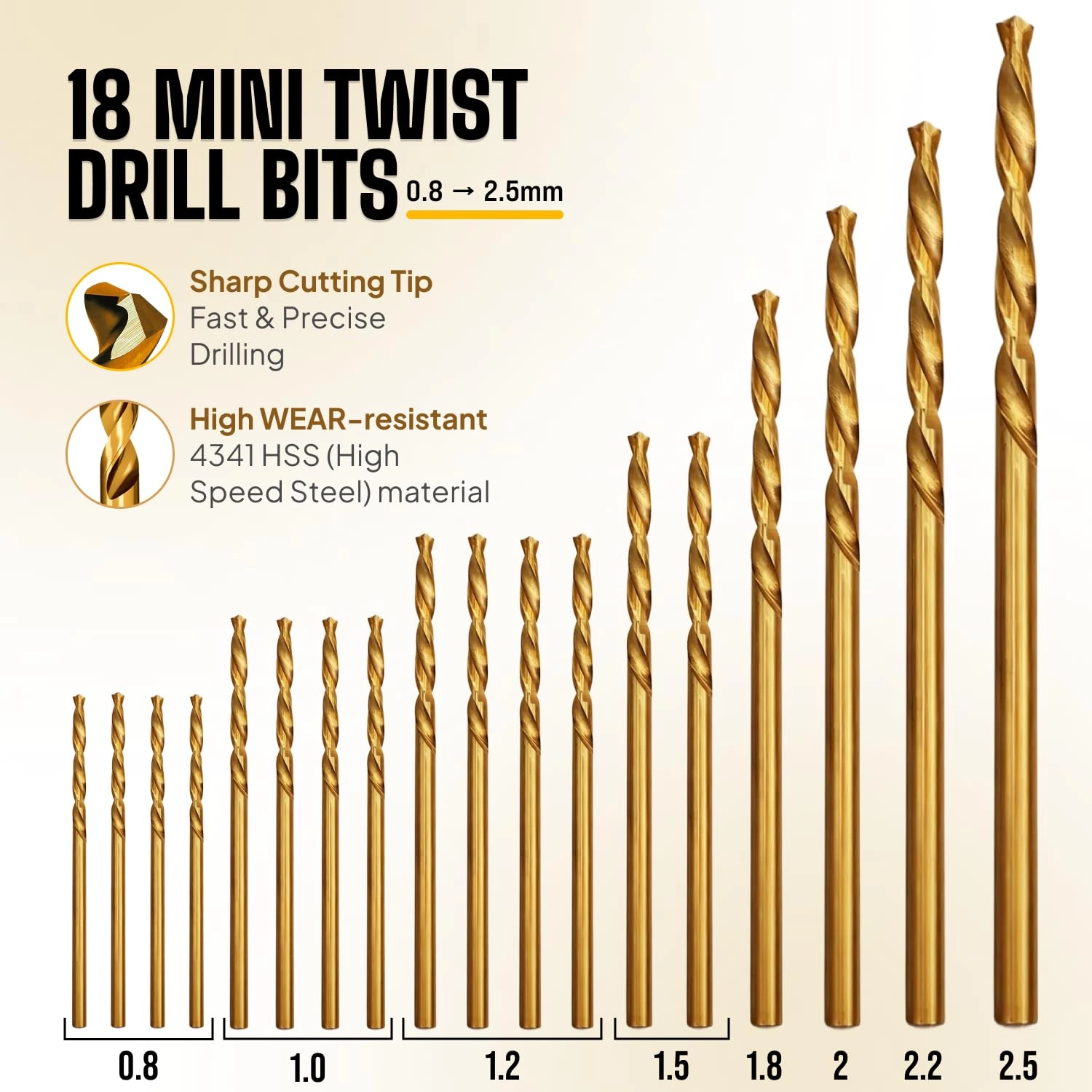 Pin Vise Hand Drill - 28 pieces 0.1mm-2.5mm
