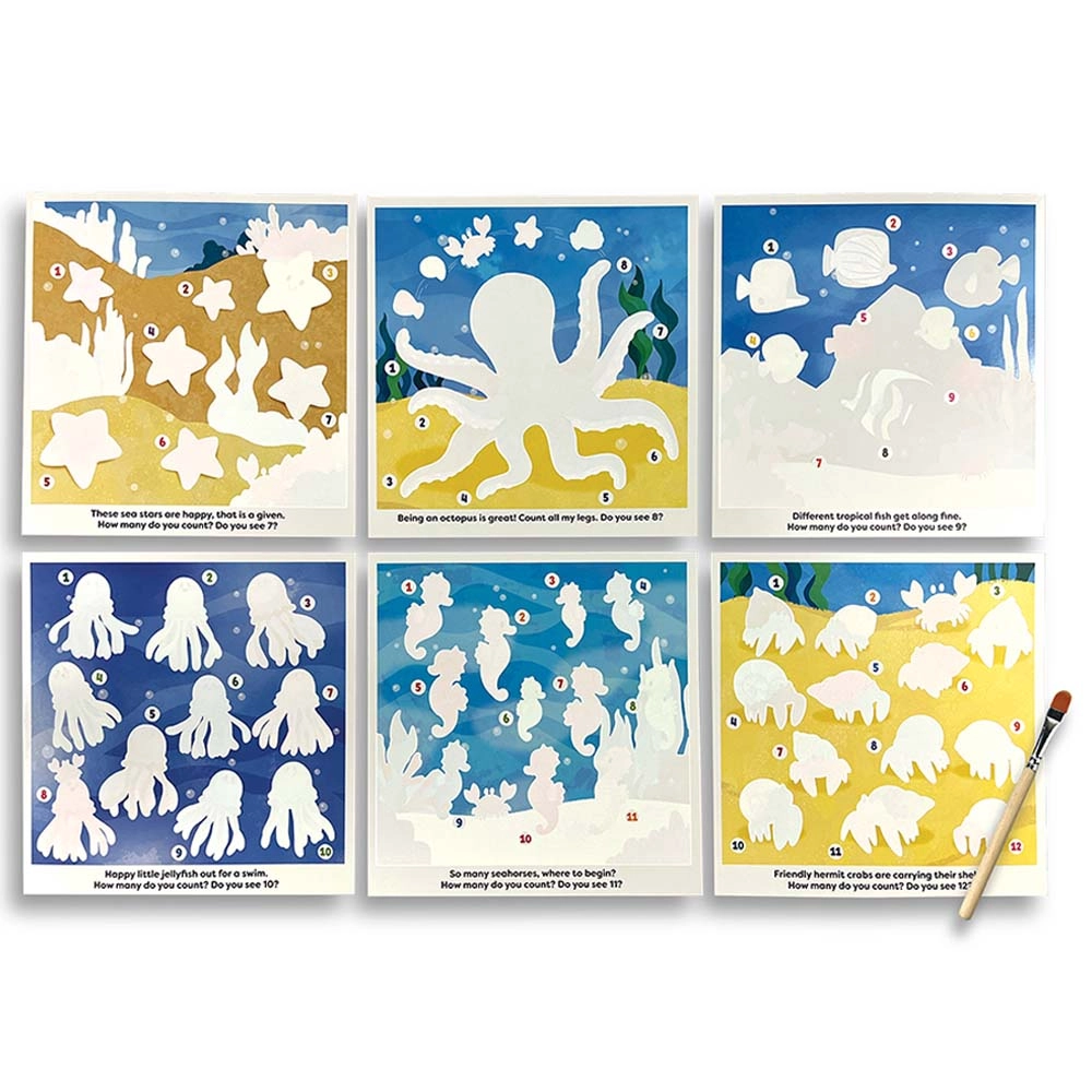 Water Amaze Water Reveal Boards Under The Sea - Suitable for 2 and up 13 pieces