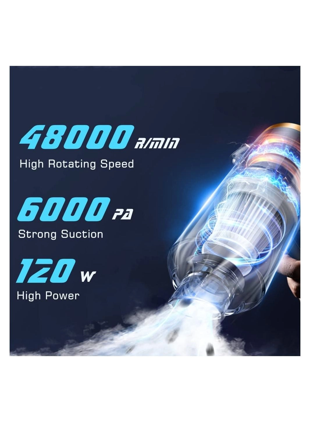 Handheld Car Vacuum Cleaner - 4000mAh