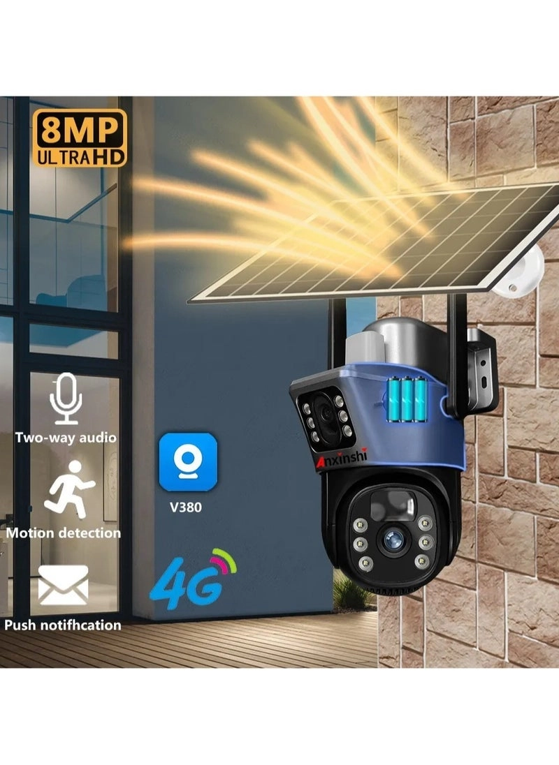 4G Smart Solar Security Camera 8MP