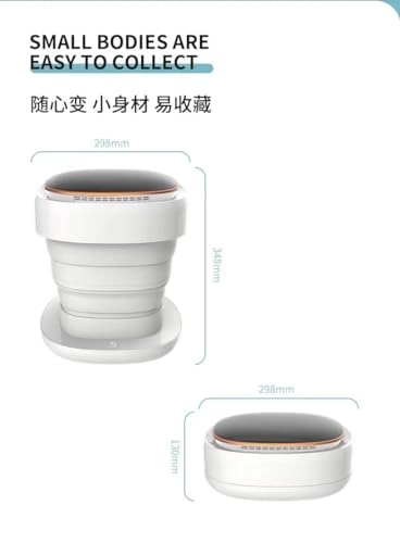 workerAE Portable Mini Folding Clothes Washing Machine - Portable Folding 0.8kg