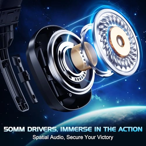 Gaming Headset for PS4 PS5 Xbox Series X PC Switch - Noise Canceling Microphone Stereo Sound