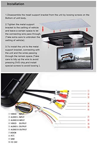 Car Roof Mount DVD Player - 15.6 Inches