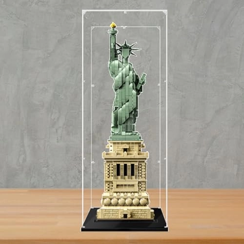 Acrylic display case for Lego 21042 - 20x20x50 CM 3MM Dustproof Scratch Resistant