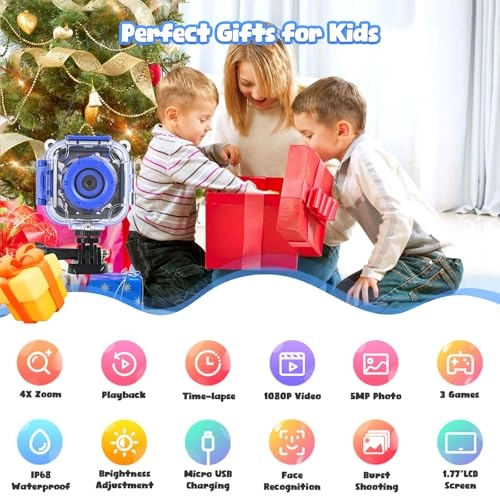 Kids Waterproof Camera 2K