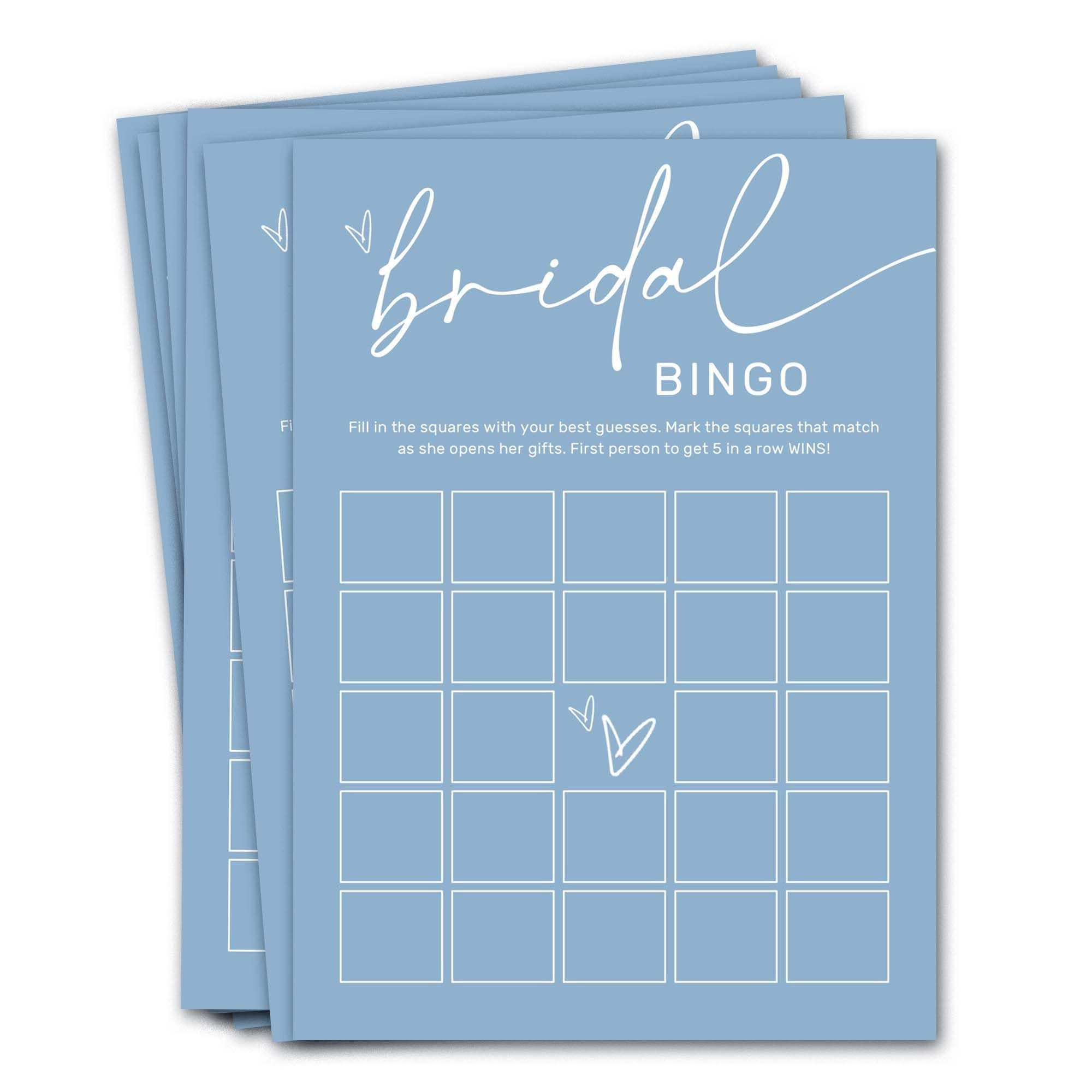 Bridal Shower Bingo - 25 pieces Unisex-Adults
