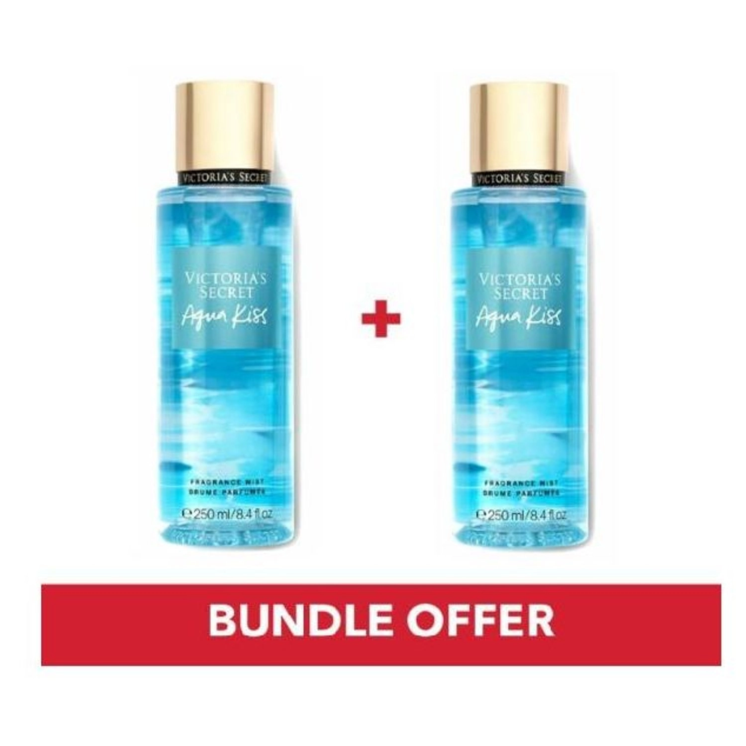Victoria's Secret Aqua Kiss Water Blooms Mist - 250 ml Bundle