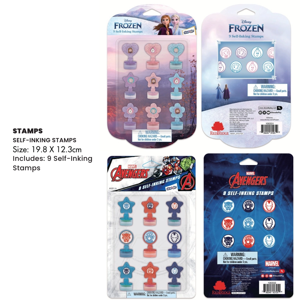Avengers Self Inking Stamps Kit - 3+ years 9 pcs
