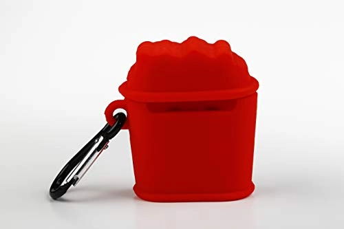 Case for AirPods 1 & 2 - Popcorn Bucket Design Carabiner