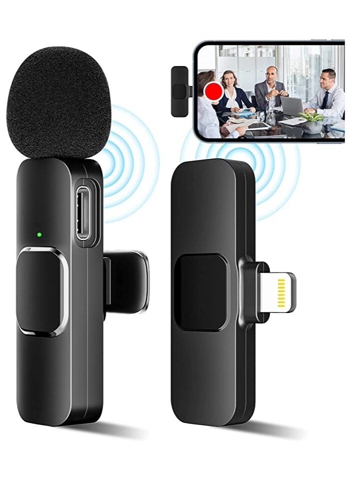 khomat Wireless Lavalier Lapel Microphone - 2.4GHz