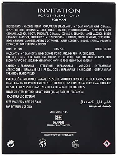 Invitation For Gentlemen Eau de Toilette 100ml