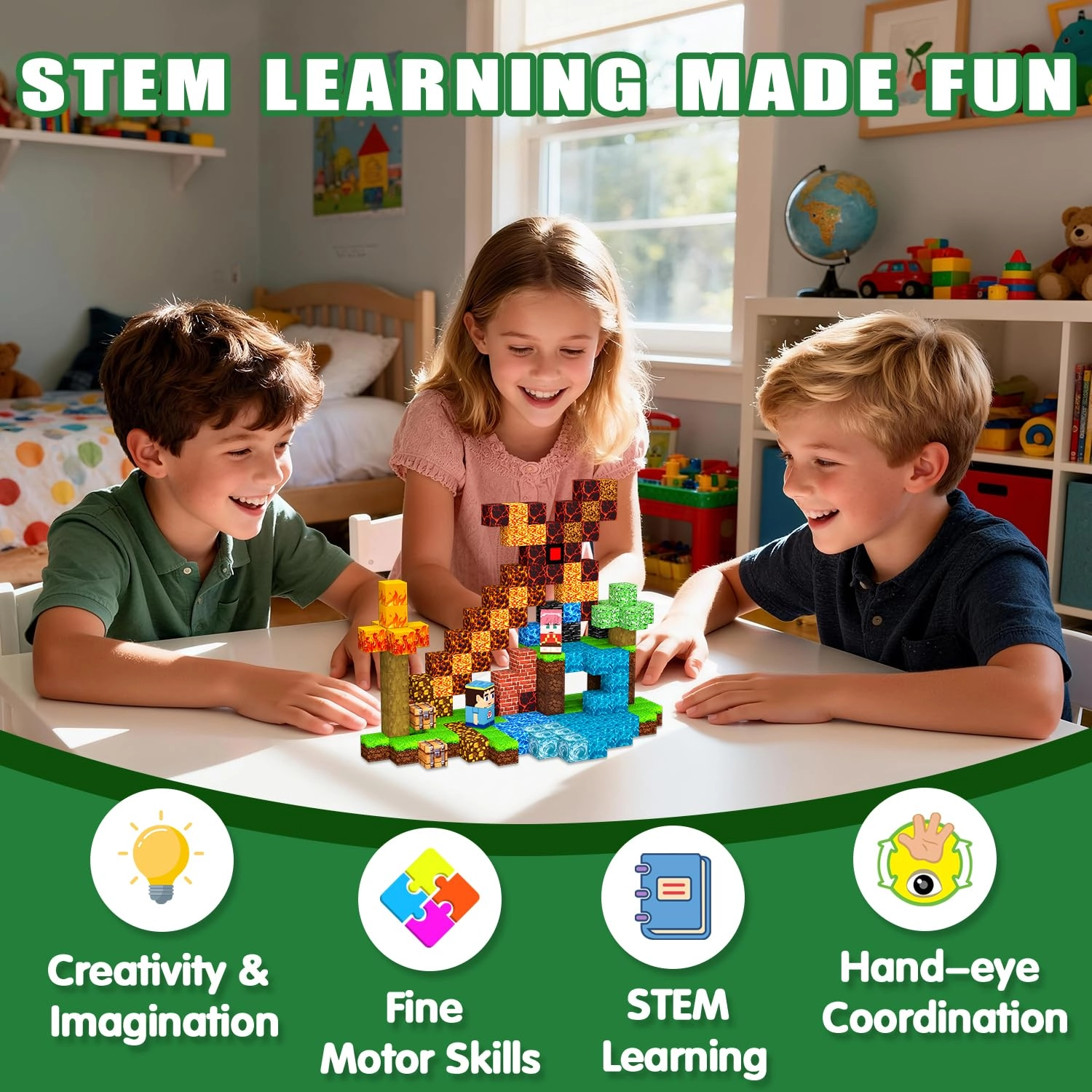 Magnetic Blocks - 100 pcs