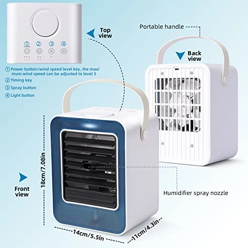 Personal Air Cooler - 4 in 1 Portable USB