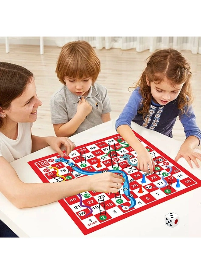 2in1 Magnetic Ludo & Snakes and Ladders - 15" Multicolour