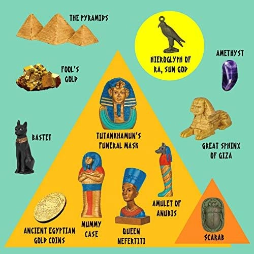 Ancient Egyptian Pyramids Dig Kit Archaeology - 6 years+ 12 pieces