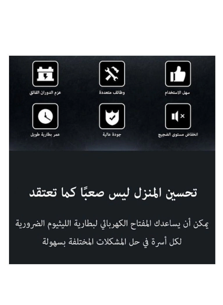 Brushless Impact Wrench - 2pcs Batteries Adjustable Torque Bundle