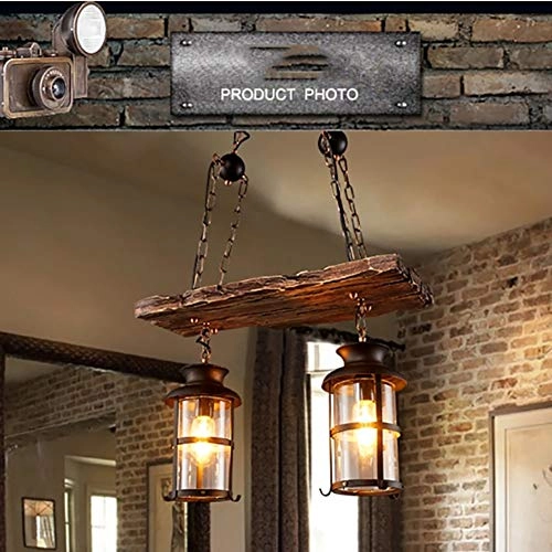 Solid Wood Chandelier - 60cm