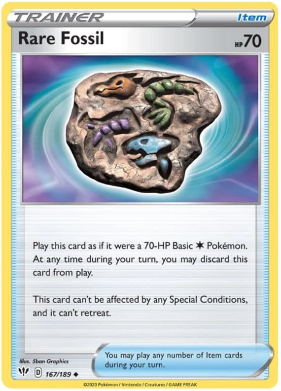 Pokémon Pokemon Fossil 167/189 - English + Toploader