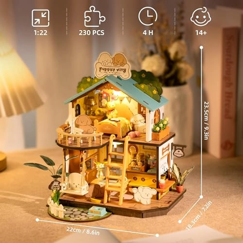 Miniature House Puppy Villa