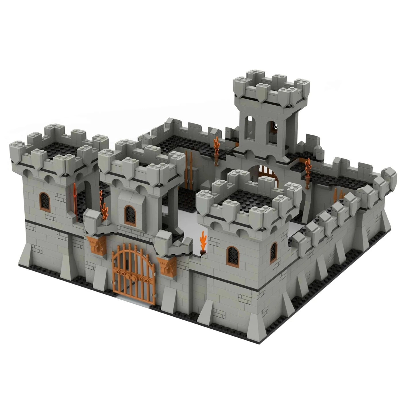 Ancient City Wall Scene