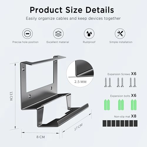 Starlink Gen 3 Router Mount + Starlink V3 Power Supply Brackets Holder