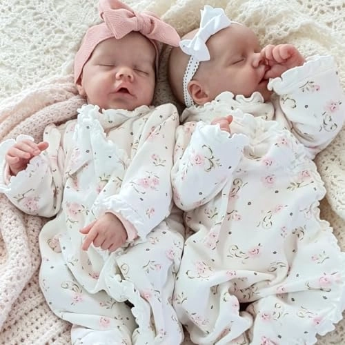 Reborn Twins Baby Dolls - 18 inch Full Body Vinyl Ages 3+