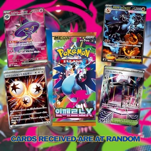Pokemon Mega Inferno X.M2 Phantasmal Flames Booster Pack - Korean 5pcs