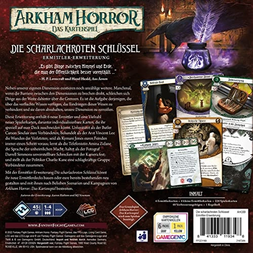 Arkham Horror: LCG - The Scarlet Keys - Investigator Expansion Card Game (German)