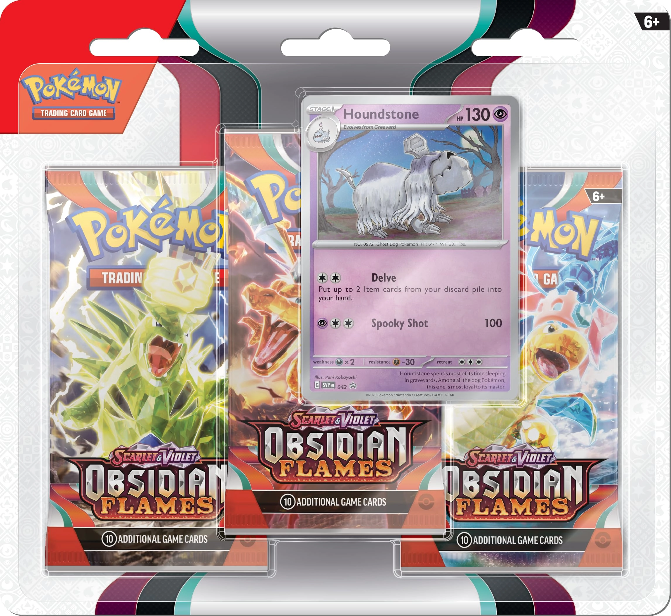Pokémon Scarlet and Purple—Obsidian Flame - 3 pcs Triple Pack