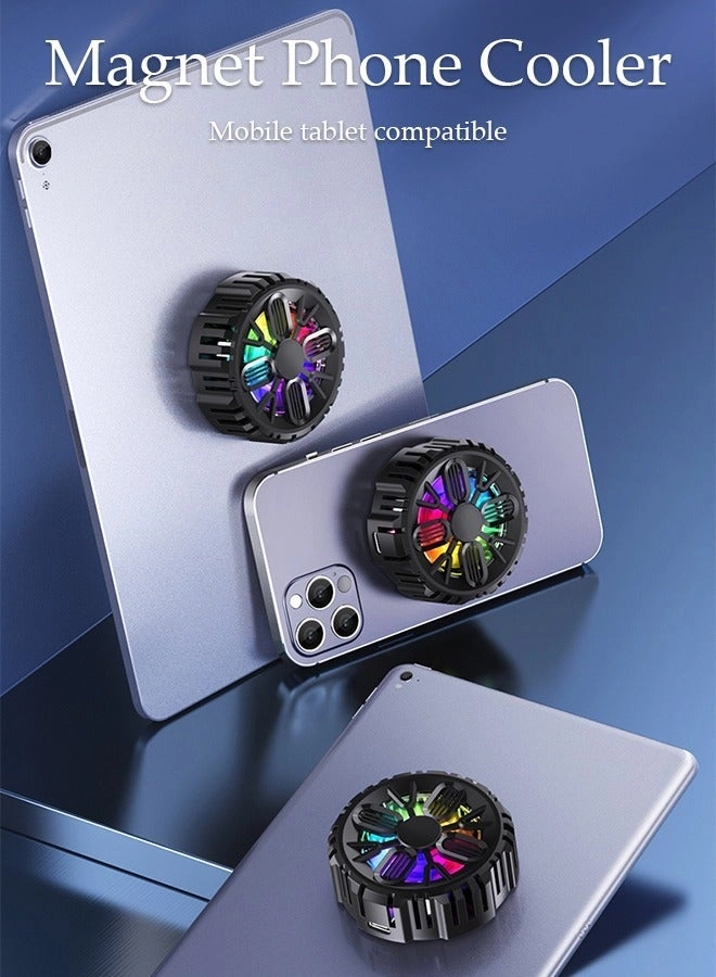 Semi-Conductor Cooling Chip Phone Cooling Fan - Magnetic RGB For iPhone & Android