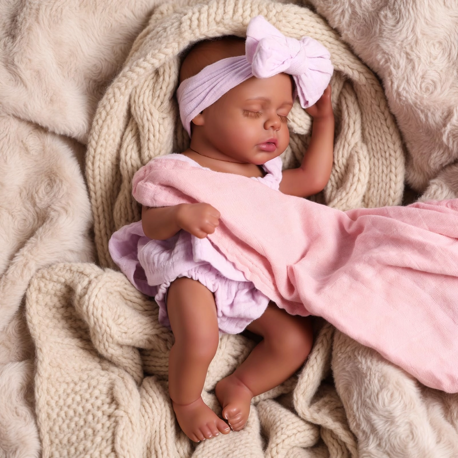 Daisy Reborn Baby Doll - 12 Inch Black Girl Ages 3+