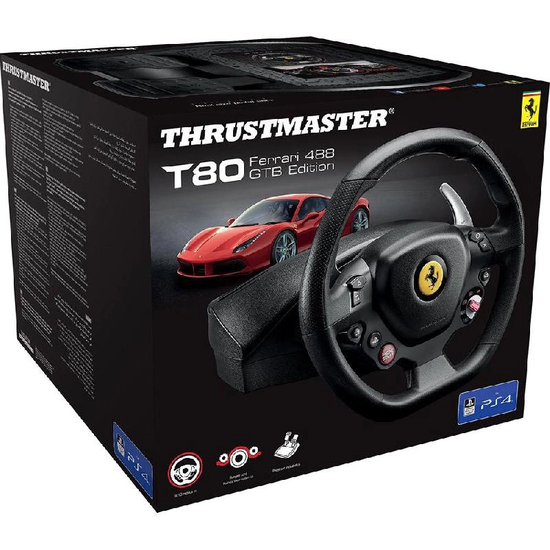 T80 Ferrari 488 GTB Racing Wheel & Pedals