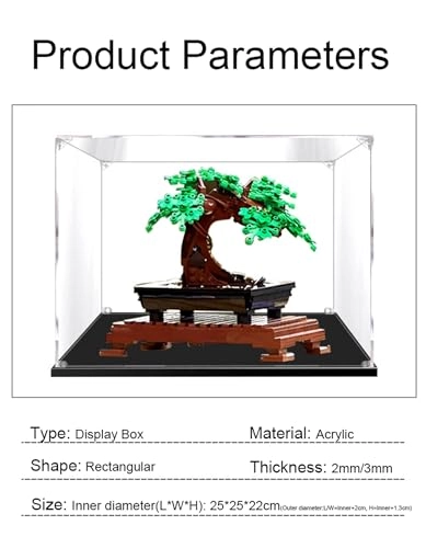 Acrylic Display Case - 25*25*22 cm With Background
