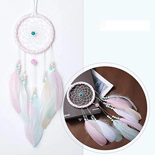 Dreamcatcher - Siderosphere, feathers, lines, wood beads.